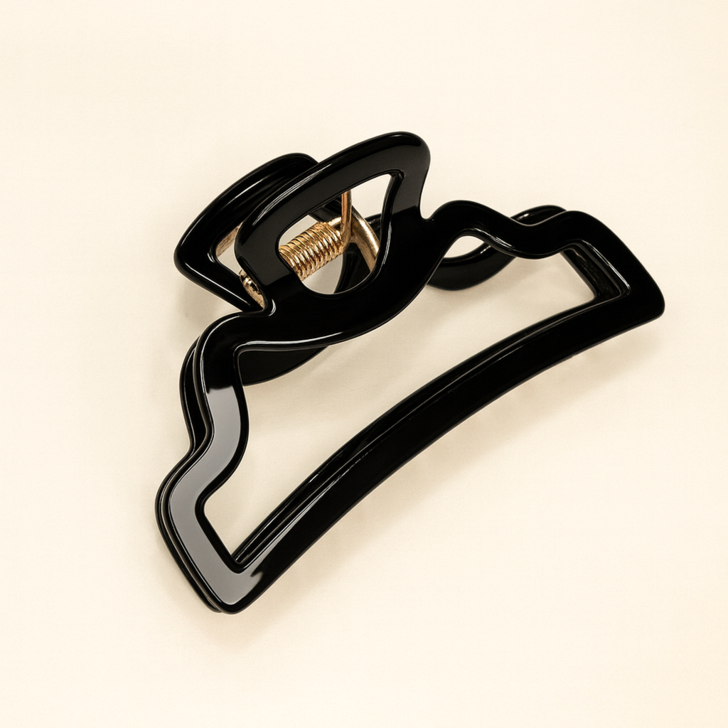 Skřipec do vlasů DROWELL černý2